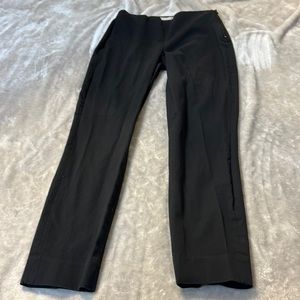 Everlane black side zip stretch cotton pant